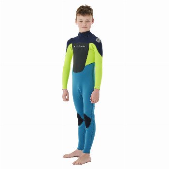 Rip Curl BOYS OMEGA 4/3MM BACK ZIP WETSUIT (2022) - NAVY
