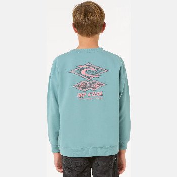 Rip Curl BOYS RAW ENERGY SWEATSHIRT IN BLUE LAGOON