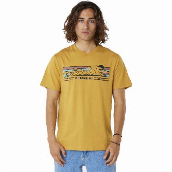 Rip Curl DOWN THE LINE T-SHIRT - MUSTARD GOLD
