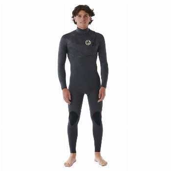 Rip Curl E-BOMB 3/2MM ZIP FREE WETSUIT - CHARCOAL