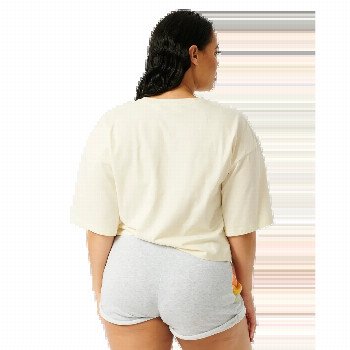 Rip Curl EVENTIDE HERITAGE CROP T-SHIRT IN BONE