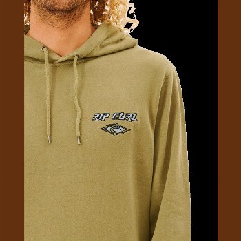 Rip Curl FADE OUT HOODIE IN WASHED MOSS