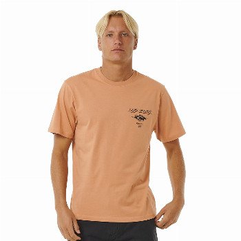 Rip Curl FADE OUT ICON T-SHIRT - CLAY