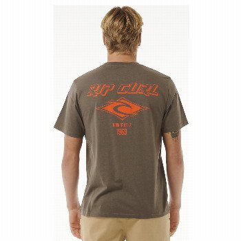 Rip Curl FADE OUT ICON T-SHIRT IN ROCK