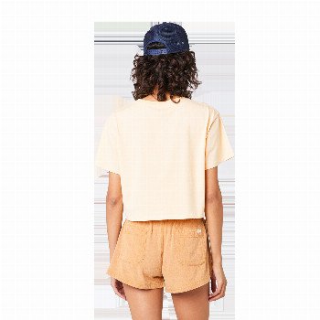 Rip Curl JEFFREYS CROP T-SHIRT IN LIGHT ORANGE