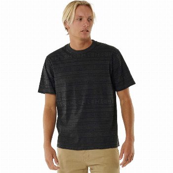 Rip Curl LAND LINES T-SHIRT - WASHED BLACK