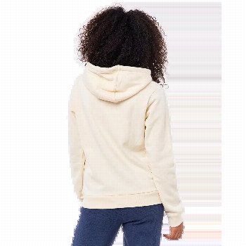 Rip Curl MELTING WAVES FLEECE HOODIE IN OFF WHITE