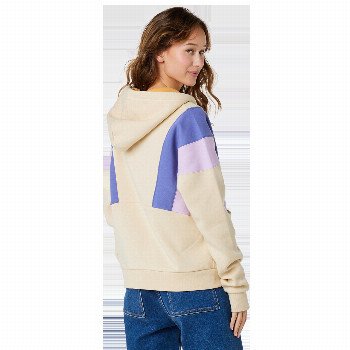 Rip Curl OLALLA FLEECE HOODIE IN BEIGE