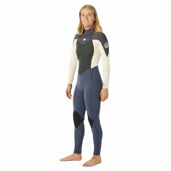 Rip Curl OMEGA 3/2MM BACK ZIP WETSUIT - CHARCOAL GREY