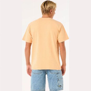 Rip Curl RAW ENERGY VISIONS T-SHIRT IN MANDARIN ZEST