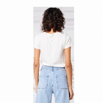 Rip Curl RE-ENTRY V-NECK T-SHIRT IN BONE