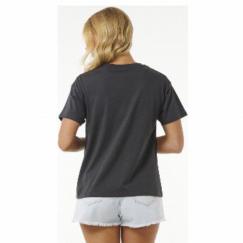 Rip Curl SEA SHELLS RELAXED T-SHIRT IN WASHED BLACK