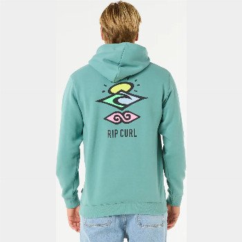 Rip Curl SEARCH ICON HOODIE IN BLUE LAGOON