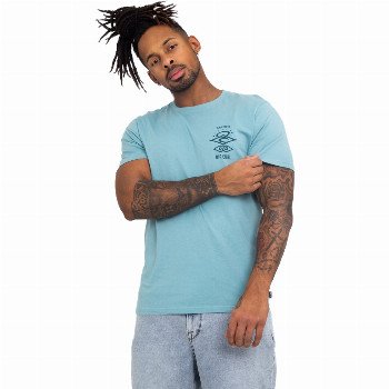 Rip Curl SEARCH ICON T-SHIRT - DUSTY BLUE