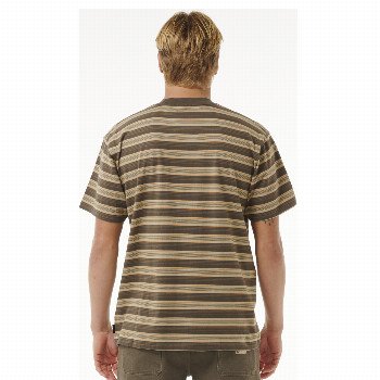Rip Curl SEARCH STRIPE T-SHIRT IN DEEP ROCK