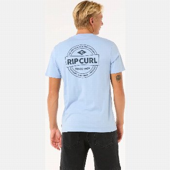 Rip Curl STAPLE T-SHIRT IN ICE BLUE