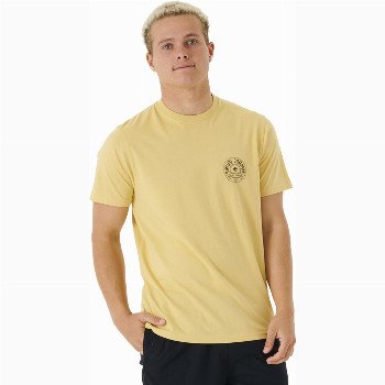 Rip Curl STAPLER T-SHIRT - WASHED YELLOW