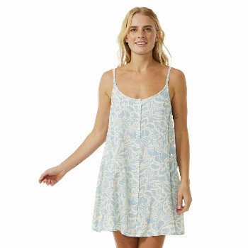 Rip Curl SUN CHASER COVER UP DRESS - BLUE & WHITE