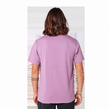Rip Curl SURF PARADISE BADGE T-SHIRT IN DUSTY PURPLE