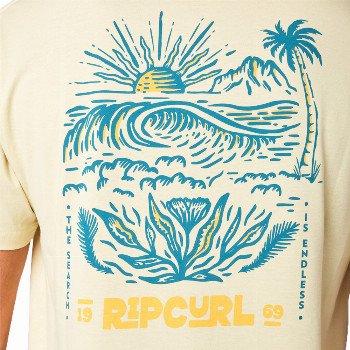 Rip Curl SURF PARADISE F & B T-SHIRT - VINTAGE YELLOW
