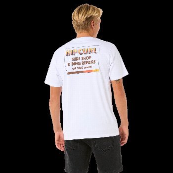 Rip Curl SURF REVIVAL DING REPAIR T-SHIRT IN WHITE