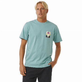 Rip Curl SURF REVIVAL PEAKING T-SHIRT - DUSTY BLUE