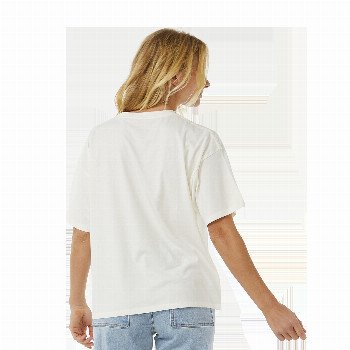 Rip Curl TROPICAL TOUR HERITAGE T-SHIRT IN BONE