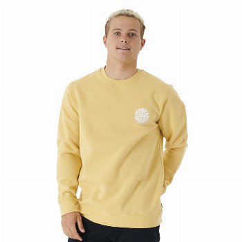 Rip Curl WETSUIT ICON SWEATSHIRT - WASHED YELLOW
