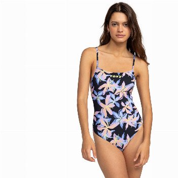 Roxy ACTIVE BASIC SWIMSUIT - ANTHRACITE KISS