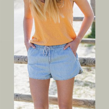 RoxyBACK TO THE BEACH - DENIM SHORTS FOR WOMEN BLUE