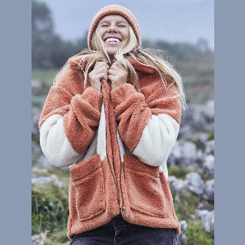 RoxyBAY TRIPPER - SHERPA JACKET FOR WOMEN BROWN