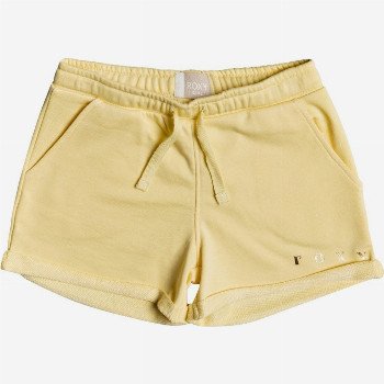 RoxyBE MY LIFE A - ORGANIC SWEAT SHORTS FOR GIRLS 4-16 YELLOW