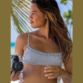 Roxy BICO MIND OF FREEDOM - UNDERWIRED BRA BIKINI TOP FOR WOMEN WHITE