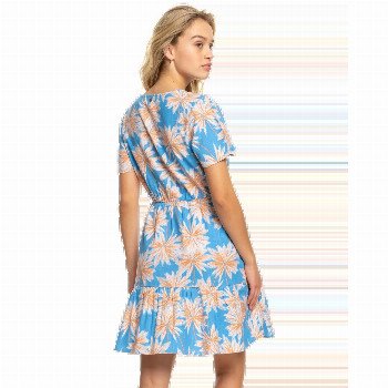 Roxy BIKINI PARTY DRESS IN AZURE BLUE PALM ISLAND