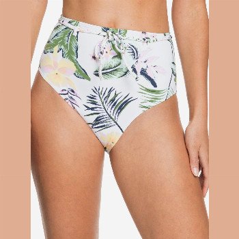 Roxy BLOOM - MID WAIST BIKINI BOTTOMS FOR WOMEN WHITE