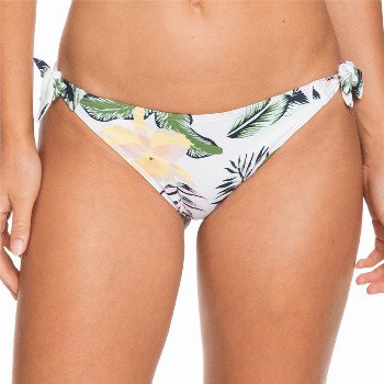 Roxy BLOOM MINI BIKINI BOTTOMS - BRIGHT WHITE PRASLIN