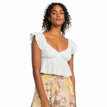 Roxy BRISA WOVEN TOP - EGRET