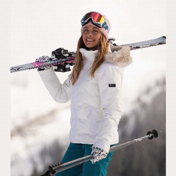 RoxyCLOUDED - SNOW JACKET FOR WOMEN WHITE