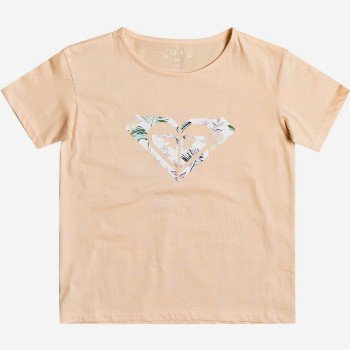 Roxy DAY AND NIGHT - ORGANIC T-SHIRT FOR GIRLS 4-16 ORANGE