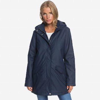 RoxyDOWNTOWN CALLING - WATERPROOF HOODED RAIN COAT FOR WOMEN BLUE