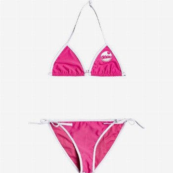 Roxy EARLY - TIKI TRI BIKINI SET FOR GIRLS 8-16 PINK