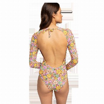 Roxy FASHION LONG SLEEVE SWIMSUIT IN ROOTBEER
