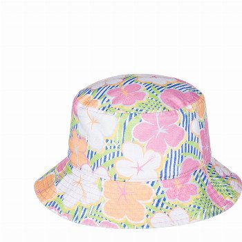 Roxy GIRLS JASMINE PARADISE BUCKET HAT - ULTRAMARINE & TEENIE FLOWER