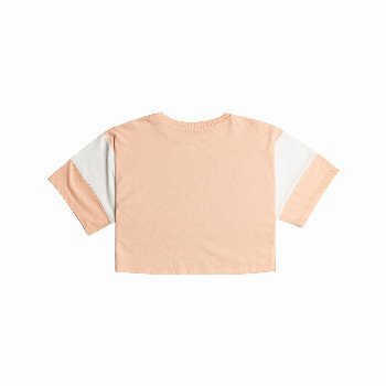 Roxy GIRLS LETS GET IT STARTED T-SHIRT IN PEACH PARFAIT
