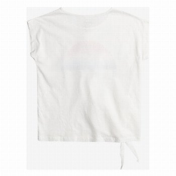 Roxy GIRLS PURA PLAYA T-SHIRT IN SNOW WHITE