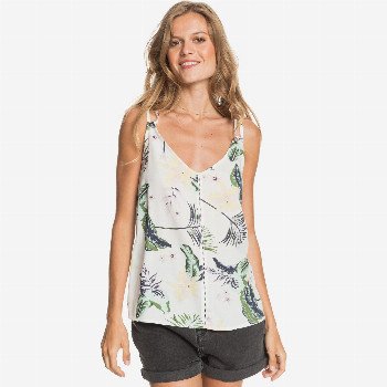 Roxy GOT TO BE REAL - STRAPPY VEST TOP FOR WOMEN WHITE