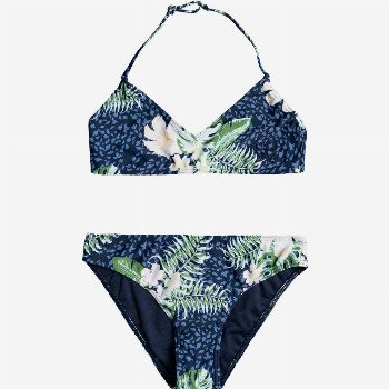 Roxy HEAVEN WAVE - TRIANGLE BRA BIKINI SET FOR GIRLS 8-16 BLUE
