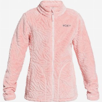 RoxyIGLOO - TECHNICAL ZIP-UP HOODED FLEECE FOR GIRLS 8-16 PINK