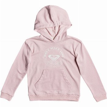 Roxy INDIAN POEM FOIL A - ORGANIC HOODIE FOR GIRLS 4-16 PINK