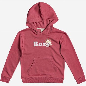 RoxyINDIAN POEM FOIL B - ORGANIC HOODIE FOR GIRLS 4-16 PINK